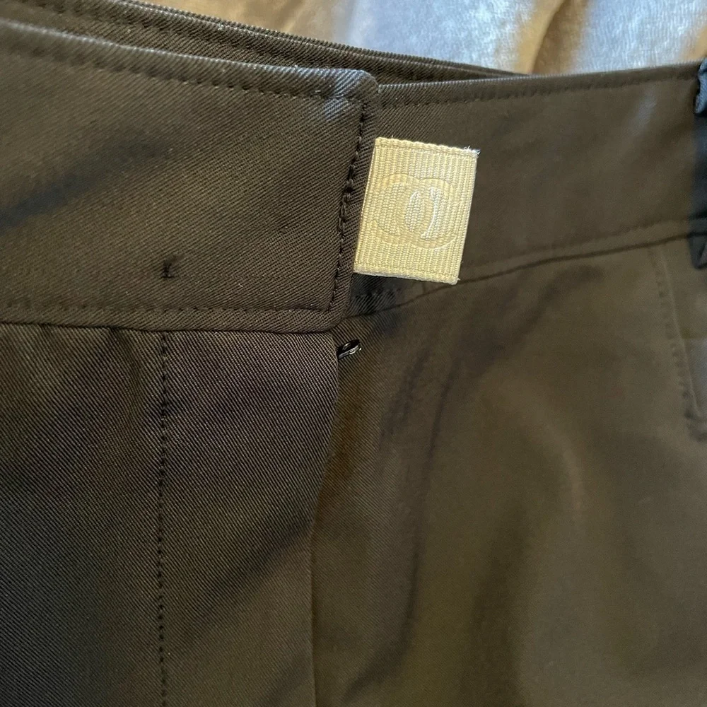 Chanel Identification Line Black Pants size 8